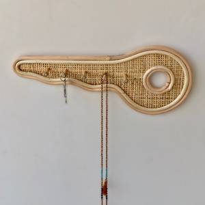 Crochet de suspension en rotin, organisateurs muraux clés faits à la main au Vietnam, vente en gros, moins cher - Product Image 1