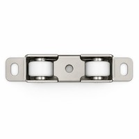 Roulette de porte coulissante, roue de porte suspendue, roulement en nylon en acier galvanisé pour accessoires de portes et fenêtres