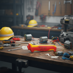 Couteau de démontage Knipex avec manche multi-composants isolant VDE, lame à crochet fixe solide - Product Image 3