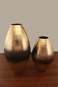 Hot Selling Modern Aluminium Flower <b>Vase</b> Latest Textured Hammered Design for Home Decor-Tabletop Bedroom Living Room Wedding - Product Image 4