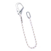Système de corde de torsion pour engrenage de retenue de travail de la meilleure valeur Grand crochet Mousqueton en U Utilisation d'urgence Longe de positionnement de travail Corde de sécurité