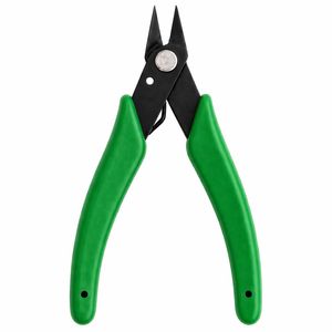 Pince à bec effilé en acier inoxydable avec manche bleu, outil de précision pour bijoux, outil à mâchoires plates pour plier et former les fils, outil de bijouterie - Product Image 1