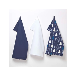 Toallas de cocina bordadas de algodón puro con trébol de Golf de fabricación india 40x60cm 185 GSM GOTS Certificado de secado rápido sin pelusa Grado hotelero - Product Image 2