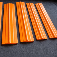 Profil d'extrusion plat en PVC rigide personnalisé en usine pour la décoration intérieure, le bordage de panneaux de meubles, la bordure de plafond