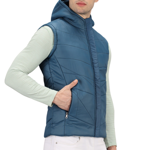 Gilet matelassé avec logo personnalisé pour hommes-Gilet rembourré en duvet respirant de haute qualité, chaud pour l'extérieur, vêtements d'hiver, vente en gros - Product Image 1