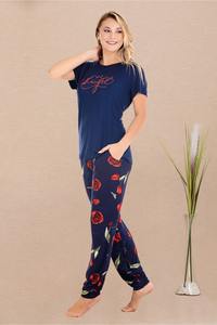 ชุดนอนผ้าวิสโคสคุณภาพดีสำหรับผู้หญิงจากตุรกี เนื้อผ้านุ่ม ระบายอากาศได้ดี แขนยาว ผลิตในตุรกี ชุดนอนคุณภาพสูง - Product Image 3