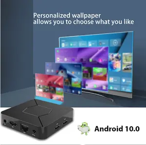 Venta al por mayor 2022 nueva iATV Q5 Mini caja de TV inteligente Android 10 4K HD 2,4G/5G WIFI BT5.0 2G Ram 8G