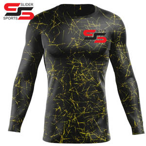 Men's Summer Fitness <b>T</b>-<b>shirt</b> Quick drying Sports Short <b>Sleeve</b> Round Neck Gradient <b>Stripe</b> Printed full <b>sleeve</b> - Product Image 5