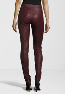 Leggings de cuero puro de moda para mujer, pantalones sexis de cuero con Control de barriga de cintura alta, mallas de moda - Product Image 3