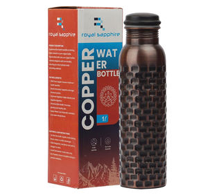Vaso de acero inoxidable de calidad superior Estilos de lujo Botella de agua de cobre puro de buena calidad con embalaje Premium para viajes - Product Image 5