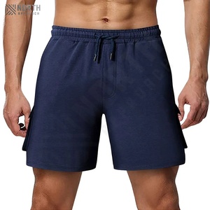 Pantalones Cortos Deportivos Casuales de Verano para Hombre, de Alta Calidad, Ecológicos, Sólidos, para Gimnasio, Entrenamiento, con Logotipo Personalizado, de Poliéster y Algodón Transpirable - Product Image 5
