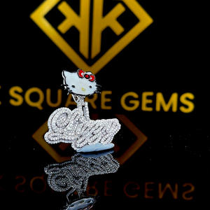 Lettre personnalisée Hip Hop pendentif, lettre personnalisée, Hip Hop numéro pendentif, pendentif Moissanite, Ice Out Hip Hop bijoux, caution personnalisée - Product Image 4