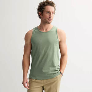 Respirant hommes Muscle coton personnalisé sans manches débardeur Gym musculation débardeurs gris foncé - Product Image 3