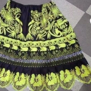 Jupe midi décontractée respirante pour femme, taille régulière, broderie personnalisée, élastique, grande taille, tendance, best-seller - Product Image 1