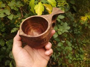 Taza de Senderismo de Madera Tallada, Estilo Moderno, Ecológica, Ligera, Diseño Personalizable para Amantes de la Naturaleza y Viajes al Aire Libre - Product Image 3