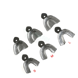 Porte-empreintes dentaires supérieures et inférieures en acier inoxydable, bacs à empreintes dentaires, plateau à empreintes dentaires - Product Image 4