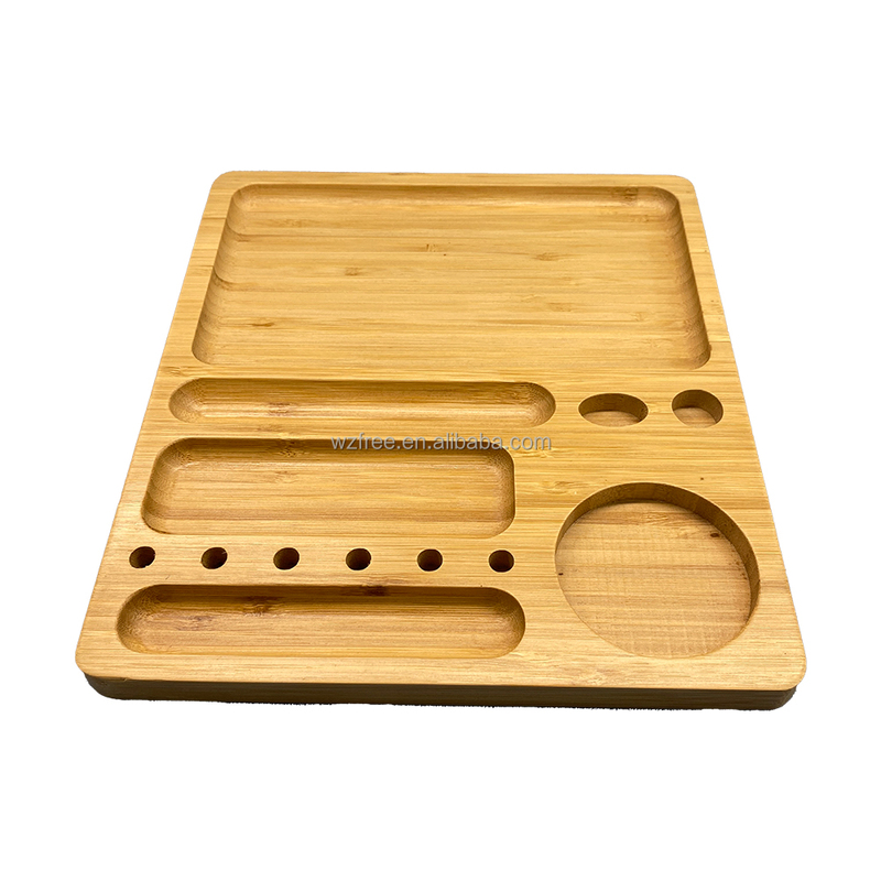 Bamboo Solid Wood Handmade Rectangle Serving