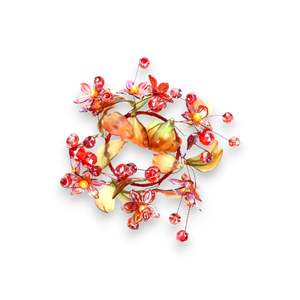 Annaflower Porte-bougie en cristal fait main de luxe 13 cm Guirlande élégante Décoration de table avec lanternes et pots à bougies - Product Image 1