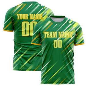Camisetas de fútbol personalizadas, camisetas personalizadas de color verde Kelly, cortas, holgadas, de secado rápido, transpirables, de talla grande, uniformes de equipo para hombres, estilo americano - Product Image 2