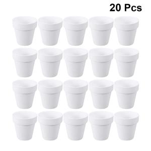 Pots en terre cuite pour plantes/Pot blanc Fournitures de jardin pour la maison Pots de fleurs Jardinières Plantes/Mini Pot en béton blanc pour la maison et le jardin - Product Image 5