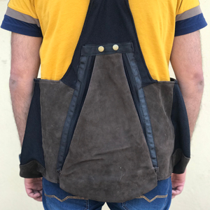 เสื้อกั๊กเหยี่ยวหนังนูบัคเสื้อกั๊กเหยี่ยวกลางแจ้งอุปกรณ์เหยี่ยว - Product Image 1