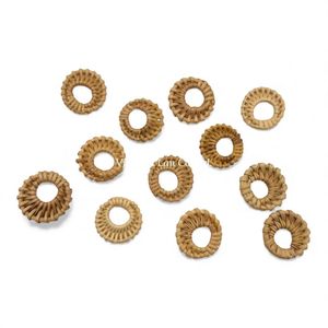 Elemento de Joyería Hecho a Mano con Encanto de Ratán Natural para Pendientes, Collares y Diseños de Artesanía Moderna - Product Image 3