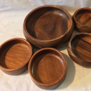 Cuenco de madera Natural 100%, cuenco multiusos para servir el desayuno, aperitivos, sopa, artículos para el hogar, cocina, cuenco japonés de HHO - Product Image 6