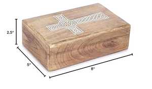 กล่องไม้เก็บเครื่องประดับแกะสลักพร้อมดีไซน์กล่องจัดระเบียบของที่ระลึกทำจากไม้มะม่วงสำหรับของขวัญขนาดและดีไซน์ตามสั่ง - Product Image 2