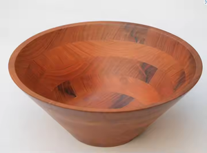 Bol en bois fabriqué à la main avec des ustensiles de service assortis Élégant et fonctionnel par glowin fashion - Product Image 2