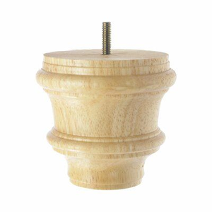 Nouvelle conception, fabrication directe d'usine, ODM OEM, pieds de canapé carrés en bois massif de style antique, pièces de base robustes pour accessoires de meubles - Product Image 3