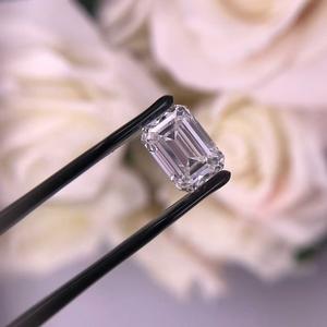 IGI 2,23 CT Esmeralda corte laboratorio diamantes G VS1 claridad laboratorio creado suelto CVD diamantes par para pendientes de boda regalo de aniversario - Product Image 2