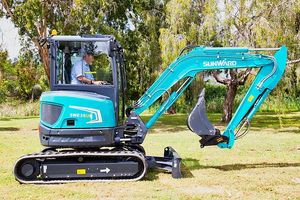 2025 nouvelle pelle SUNWARD 3.5Ton 4 tonnes YANMAR moteur pelle sur chenilles ferme Mini ensacheuse Mini pelle avec seau à pouce hydraulique - Product Image 2