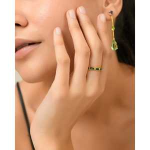 Baguette Esmeralda Zirconia Eternity Fashion Ring - Product Image 4