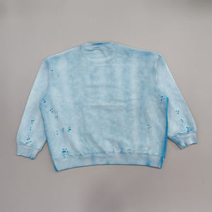 Suéter pesado lavado ácido Vintage personalizado de fabricante OEM para hombre 100% algodón logotipo personalizado sudaderas serigrafiadas - Product Image 2