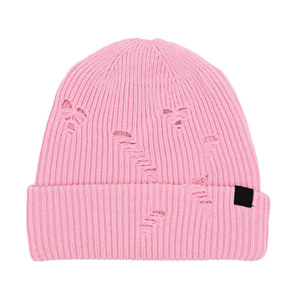 Gorro con logotipo bordado personalizado OEM, superventas, tejido sencillo diario, lana Unisex, gorro de punto de invierno con puños, uso diario alto - Product Image 6