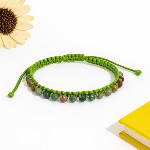 Meilleur bracelet gardénia macramé fait à la main en vert avec des perles colorées bijoux à cordon réglable de haute qualité pour les femmes Look quotidien - Product Image 4