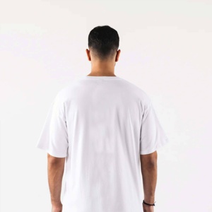 เสื้อยืดผ้าฝ้ายนุ่มไซส์ใหญ่พิเศษสำหรับผู้ชาย, เสื้อยืดแขนสั้นใช้ได้ทั้งชายและหญิงทรงหลวมระบายอากาศได้ดี - Product Image 4
