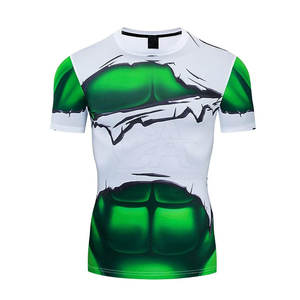 Concevez vos propres hommes Compression T-shirts tenue décontracté Logo personnalisé fait hommes Compression T-shirts - Product Image 1