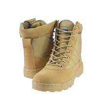 Chaussures tactiques d'entraînement respirantes en cuir noir de haute qualité pour hommes Bottes Tactiques pour hommes Bottes du désert