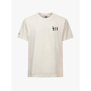 T-Shirt America's Cup 38 Road Napoli 100% Cotone Jersey Traspirante Off-White con Logo Stampato Tessuto 180 Grammi - Product Image 1