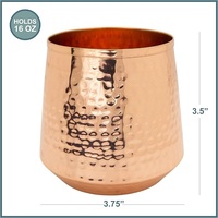 Coupe à cocktail artisanale en cuivre martelé à la main, écologique, portable, durable, compatible lave-vaisselle et micro-ondes, idéale pour la maison et les fêtes