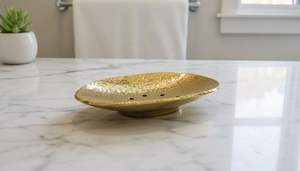 Decorative Brass Soap Dish For Elegant Washroom Styling Adding Classic Metallic Touch To Sink Area - Product Image 5