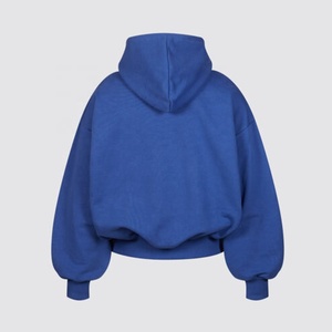 Personalizado de gran tamaño Boxy grueso 500/400gsm poliéster/algodón polar recortado Sudadera con capucha diseño de bolsillo de secado rápido transpirable para hombres invierno - Product Image 2