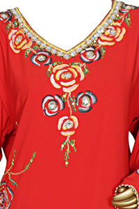 Wholesale Islamic Bulk Hand Work Embroidery Design Moroccan Abaya <b>Kaftan</b> <b>Women</b> Moroccan Dress Jalabiyah Modern <b>for</b> Sale - Product Image 3