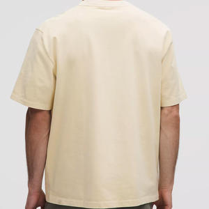 T-shirts pour hommes à manches courtes, t-shirt en jersey d'été, t-shirt en coton biologique pour hommes, t-shirt personnalisé O-newk en gros - Product Image 6