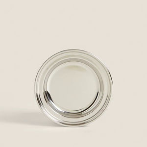 Assiette à dîner en acier inoxydable, assiette à dîner en métal, assiette en acier inoxydable, assiette de service en acier inoxydable pour hôtel - Product Image 1