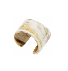 Bracelet de luxe en corne de buffle fait main, jonc tendance en corne de vache, design solide pour femme et homme, ouverture large, nouveau et élégant - Product Image 6