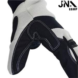 Guantes de mecánico de cuero sintético antiestático personalizados para trabajo de seguridad mecánica de montaje automotriz con color personalizado - Product Image 5