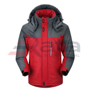 Gran oferta, chaqueta de invierno de talla grande para hombre, respetuosa con el medio ambiente, transpirable, a prueba de viento, impermeable, hecha con cuello levantado de lona de poliéster para - Product Image 1