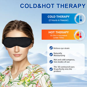 OEM Sıcak Mikrodalgada Isıtılabilir Fasulye Torbası Nemli İpek Uyku Maskesi Paketi Sıcak ve Soğuk Paketler Ağrı Kesici Ağırlıklı Soğutucu Jel Göz Maskesi - Product Image 5